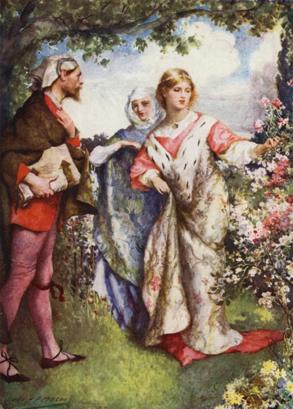 Emma og Eginhard af after John Henry Frederick Bacon