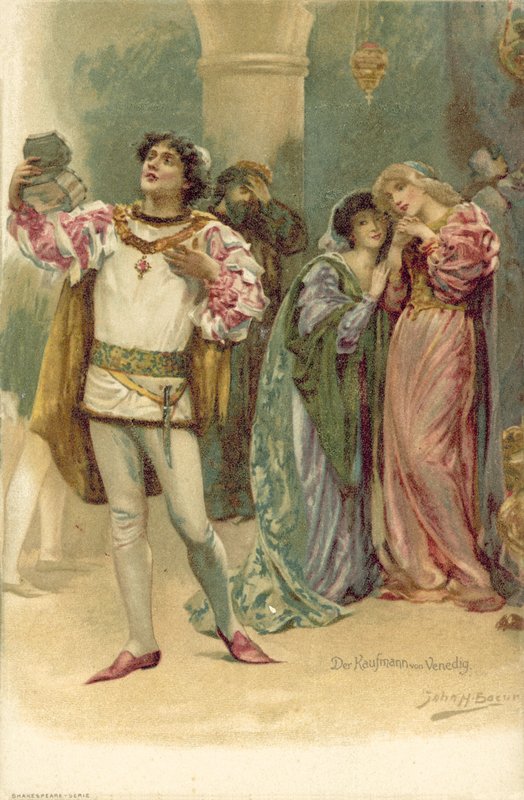 Illustration til The Merchant Of Venice af after John Henry Frederick Bacon