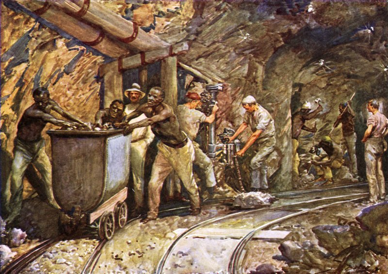 I en Kimberley diamantmine af after John Henry Frederick Bacon