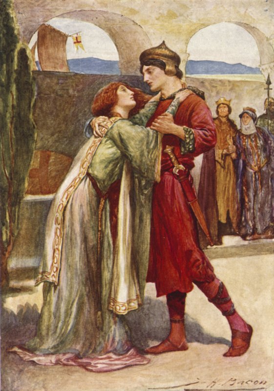 Posthumus og Imogen af after John Henry Frederick Bacon