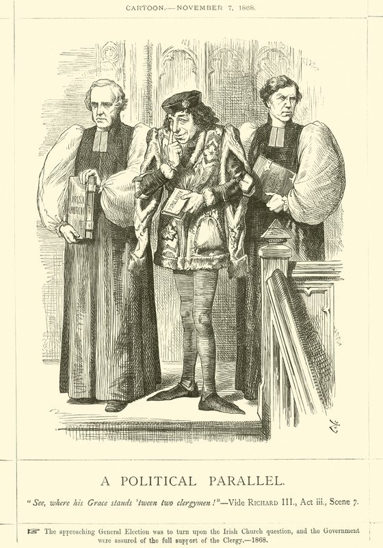 En politisk parallel af after John Tenniel