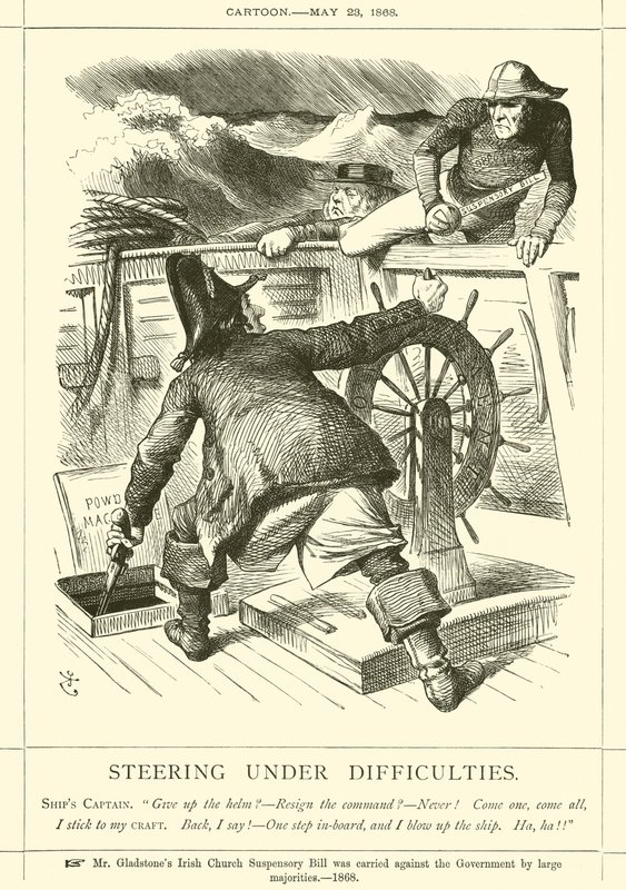 Styring under vanskeligheder af after John Tenniel