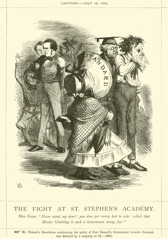 Kampen på St Stephens Academy af after John Tenniel