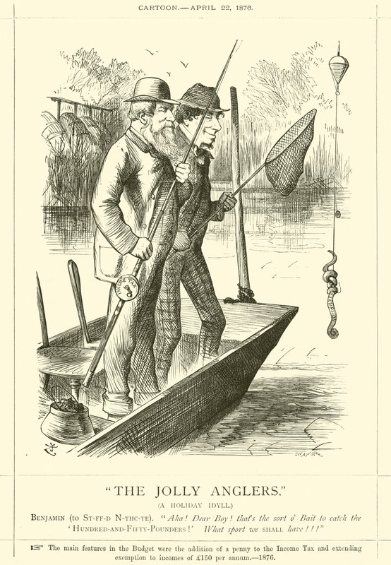 The Jolly Anglers, A Holiday Idyll af after John Tenniel