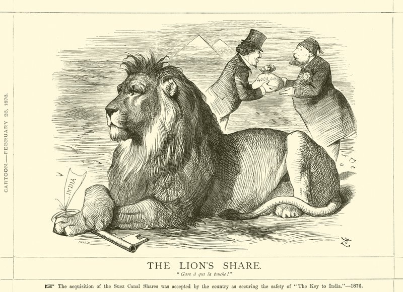 Lions deler af after John Tenniel