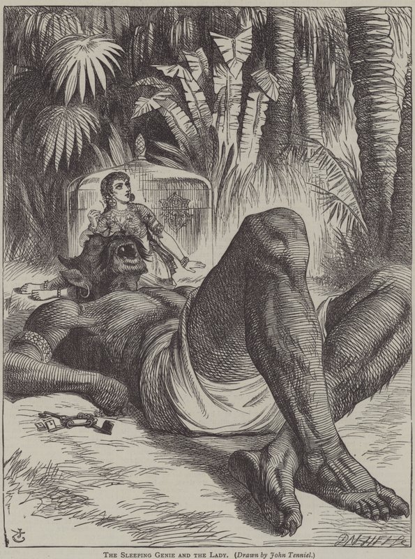 Den sovende ånd og fruen af after John Tenniel
