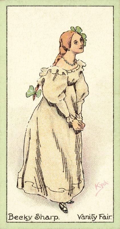 Becky Sharp, Vanity Fair (chromolitho) af after Joseph Clayton Clarke