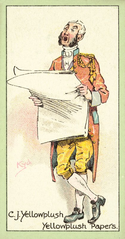 C J Yellowplush, Yellowplush Papers (chromolitho) af after Joseph Clayton Clarke