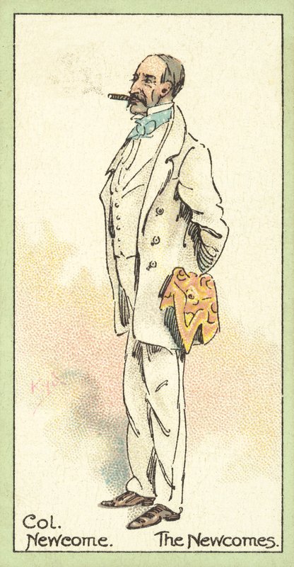 Oberst Newcome, The Newcomes (chromolitho) af after Joseph Clayton Clarke