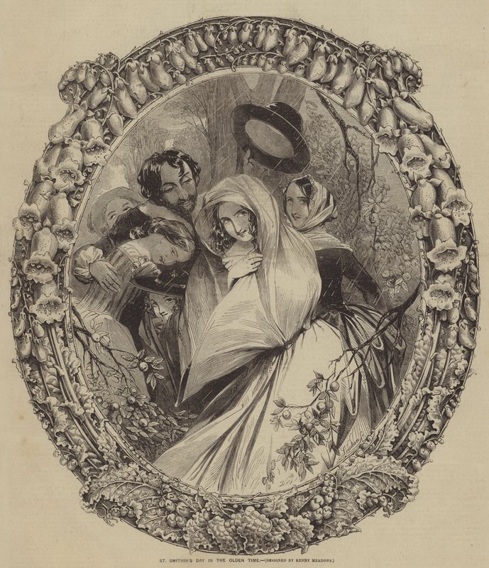 St Swithins Day i Olden Time af after Joseph Kenny Meadows