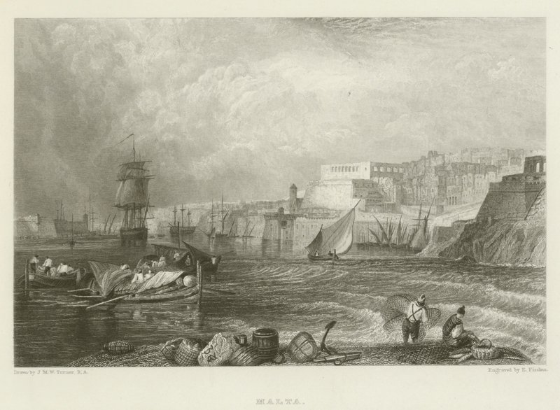 Malta af after Joseph Mallord William Turner