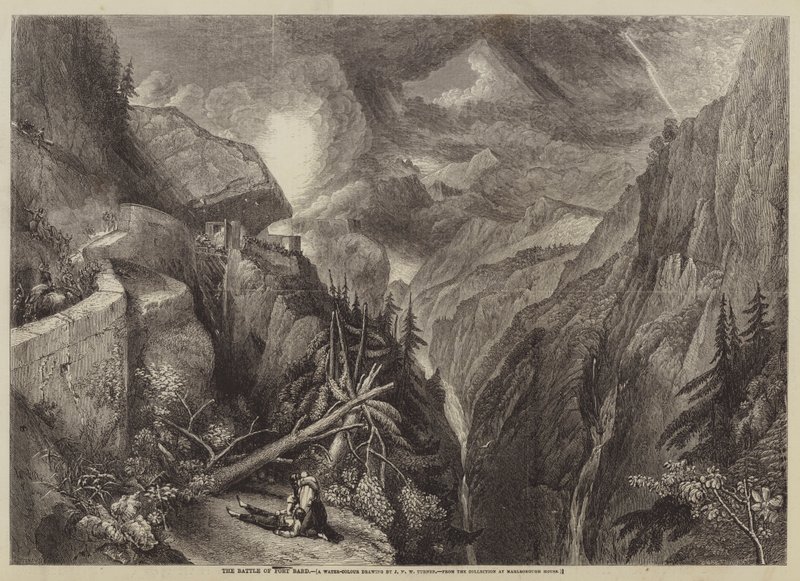 Slaget ved Fort Bard af after Joseph Mallord William Turner