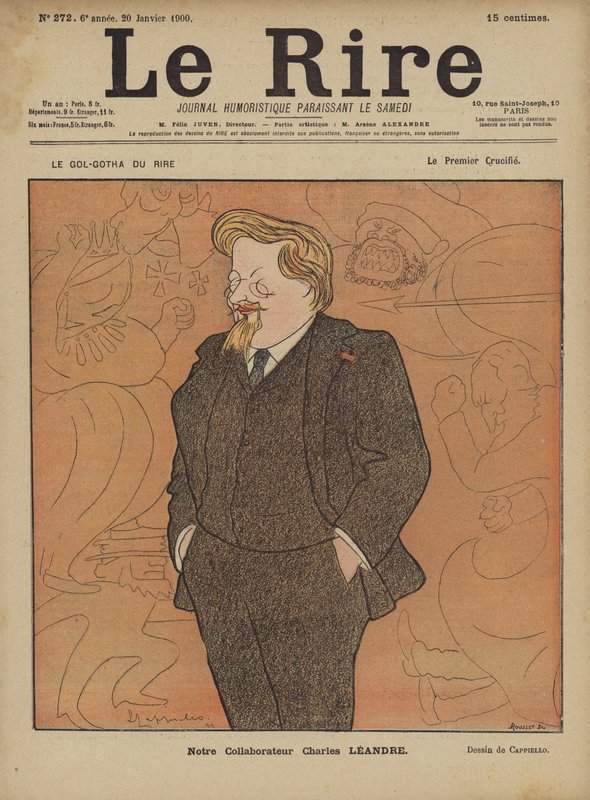 Charles Leandre, Illustration for Le Rire af after Leonetto Cappiello