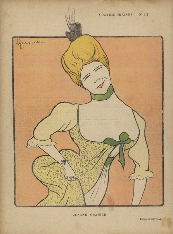Jeanne Granier, Illustration for Le Rire af after Leonetto Cappiello