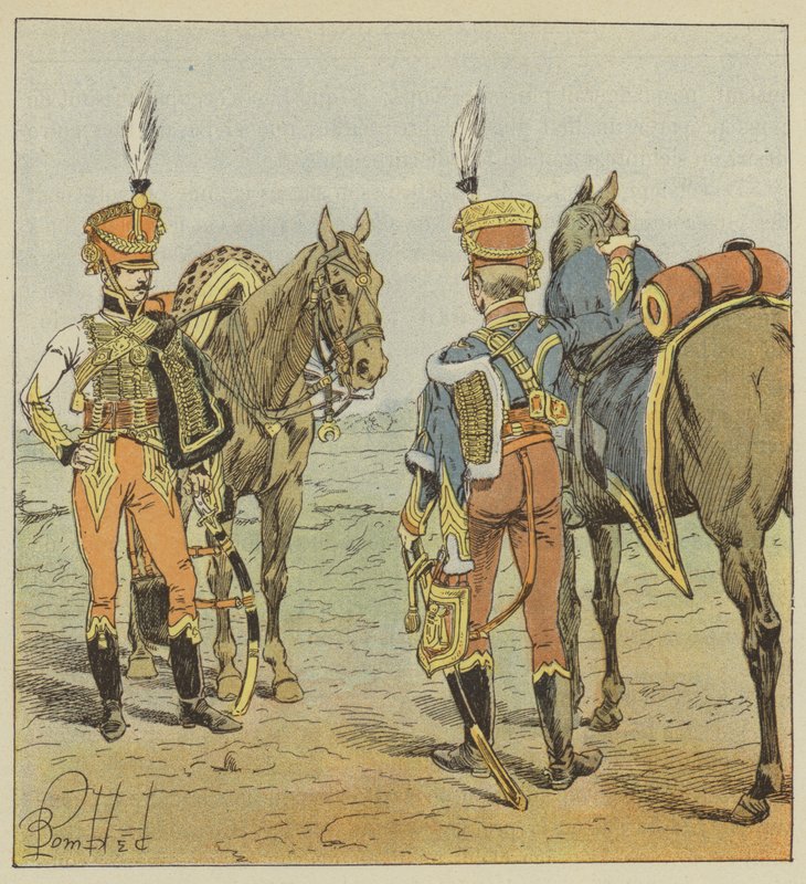 Aide-de-camp, fra generalmajoren, fra marskalen af after Louis Charles Bombled