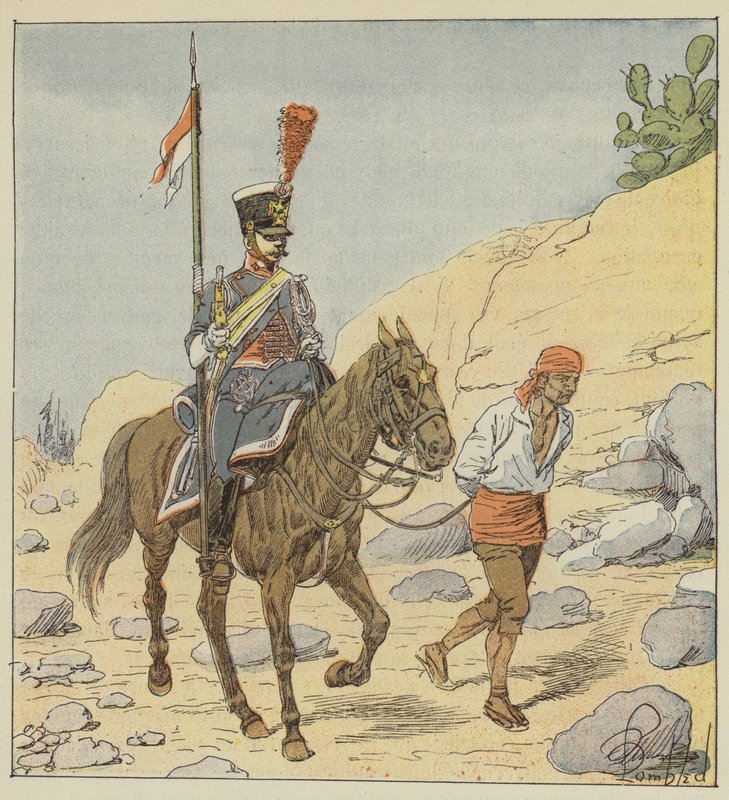 Fransk hær i Spanien, Lancier-gendarme, 1811 af after Louis Charles Bombled