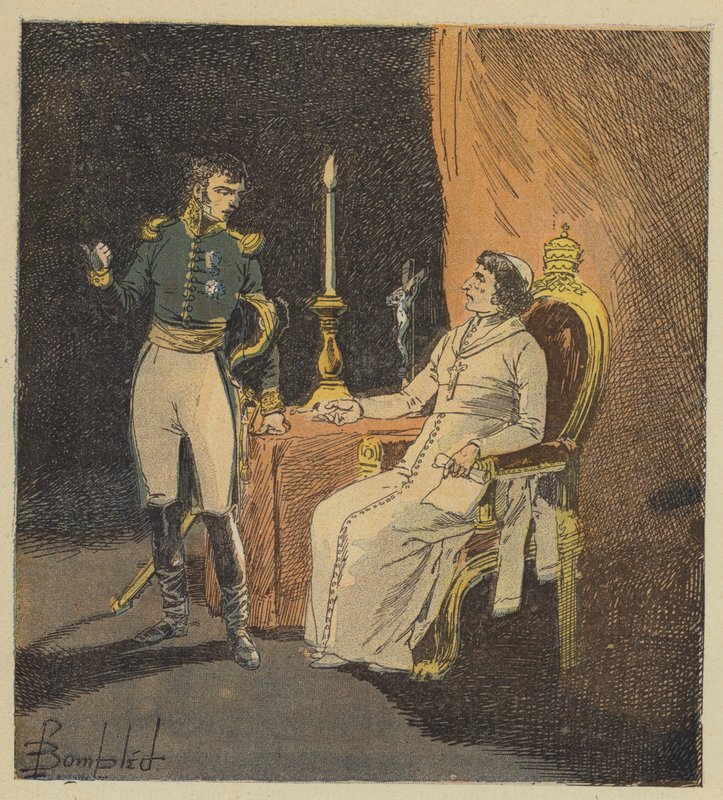 Arrestation af paven af ​​general Radet af after Louis Charles Bombled