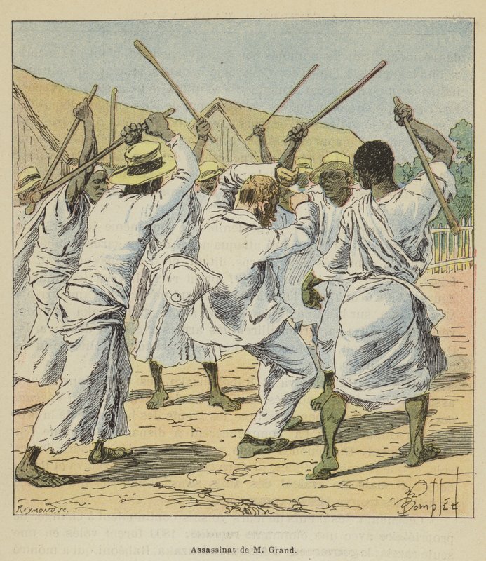 Mordet på M Grand af after Louis Charles Bombled