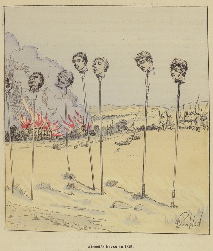 Grusomheder i 1845 af after Louis Charles Bombled