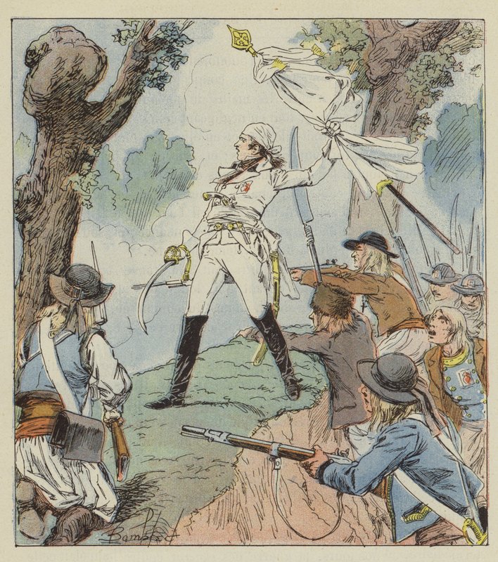 Charette er den rigtige helt fra Vendee-krigen af after Louis Charles Bombled