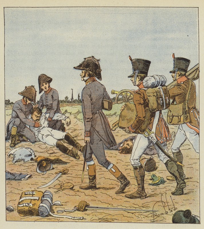 Militærkirurger og sygeplejersker af after Louis Charles Bombled
