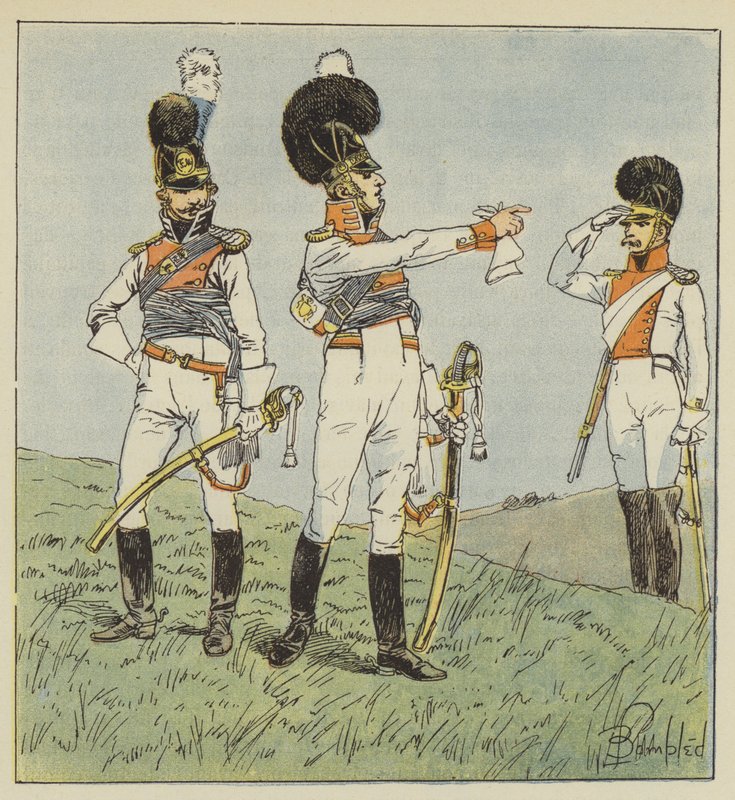 Oberst af ryttere, bayersk officer, oberst af dragoner af after Louis Charles Bombled