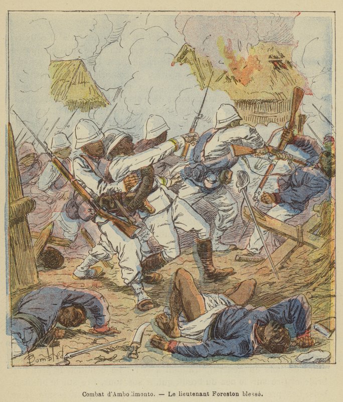 Ambodimonto-kamp, ​​løjtnant Foreston sår af after Louis Charles Bombled