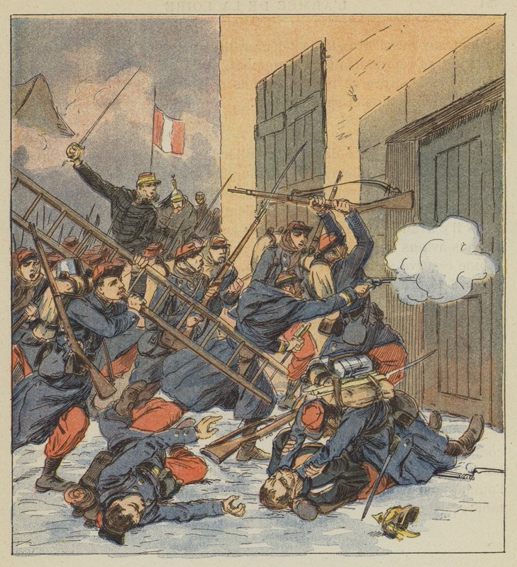 Combat de Droue, General Gougeard udvalgt i spidsen for en infanterikolonne af after Louis Charles Bombled