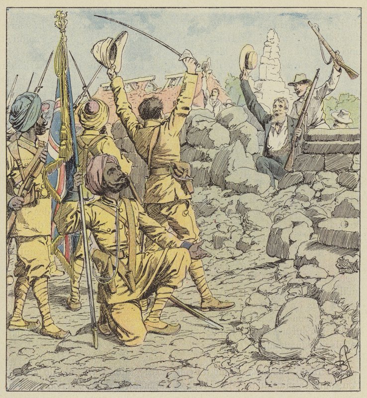 Udfrielse af legationer, indrejse af sikher af after Louis Charles Bombled