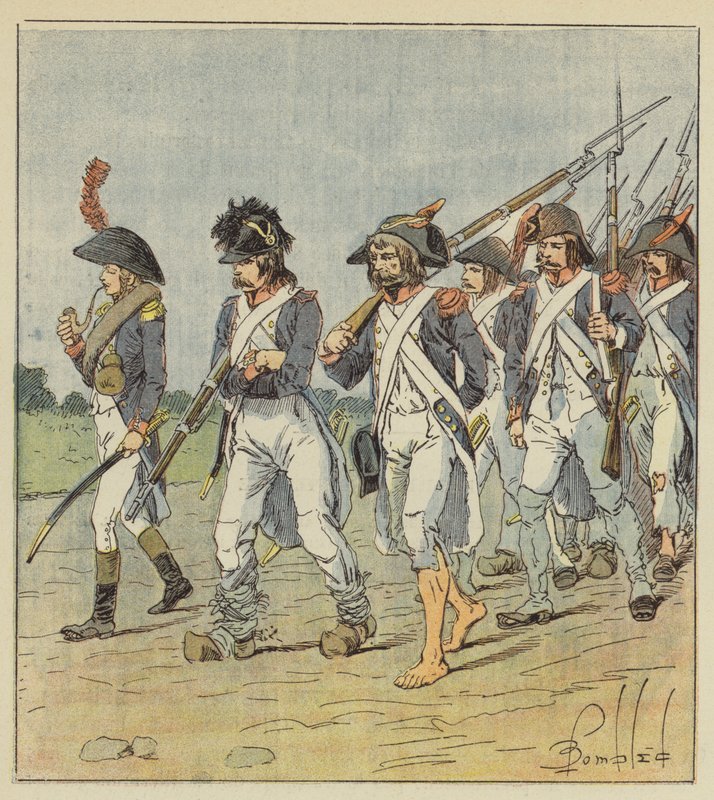 Denument de larmee dItalie af after Louis Charles Bombled