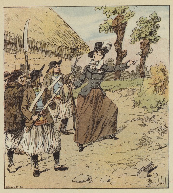 Hun havde taget en meget aktiv del i krigene i Vendée af after Louis Charles Bombled