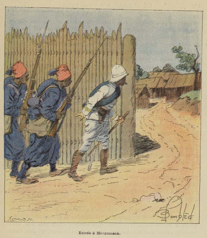 Forret en Mevatanana af after Louis Charles Bombled