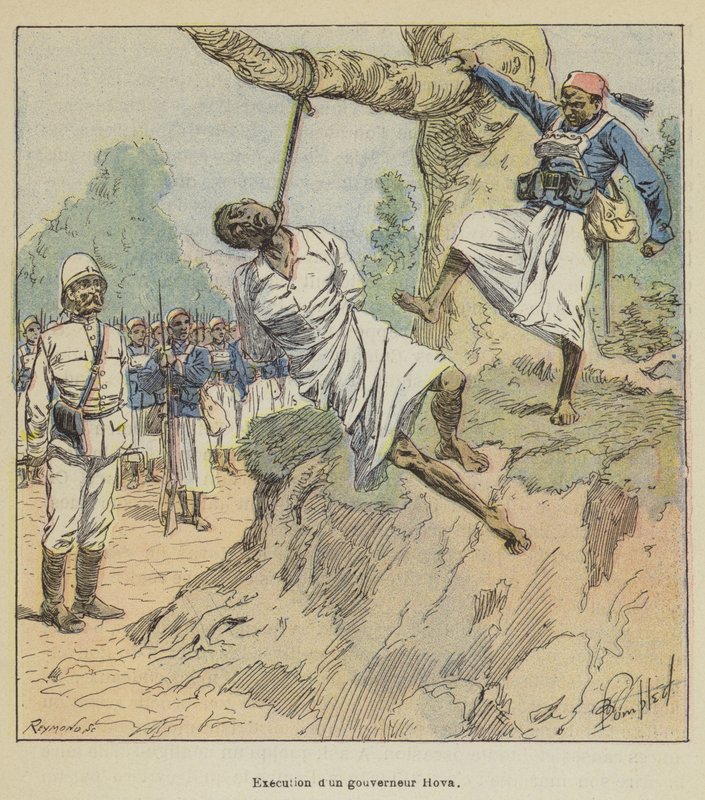 Henrettelse af guvernør Hova af after Louis Charles Bombled