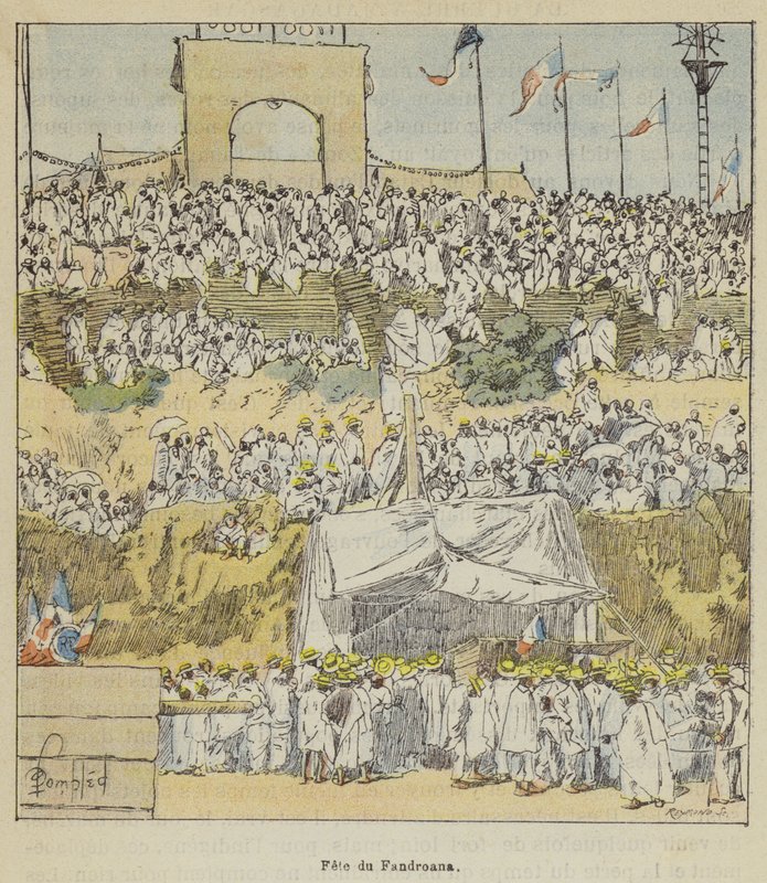 Fete du Fandroana af after Louis Charles Bombled
