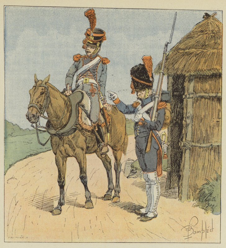 Kejserlig Garde, Fodartilleri og Artilleritog af after Louis Charles Bombled