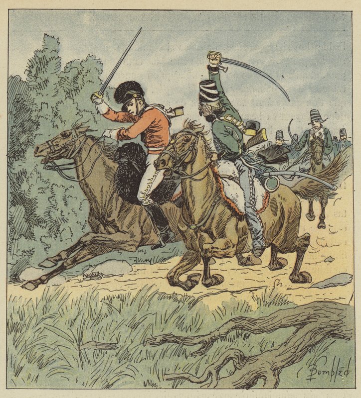 Han havde kæmpet meget mod vores folk i Flandern, og han bar mærkerne af det. af after Louis Charles Bombled