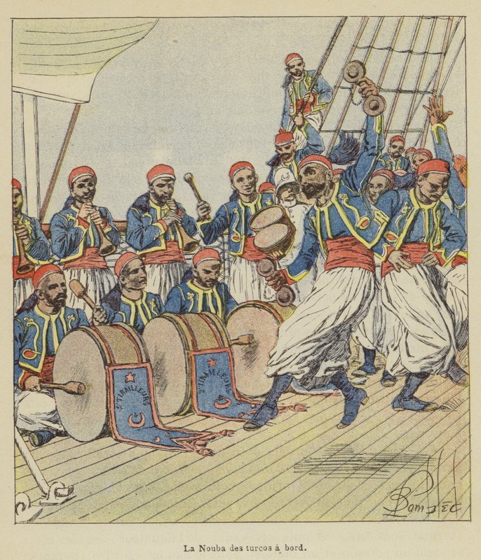 La Nouba des turcos ombord af after Louis Charles Bombled
