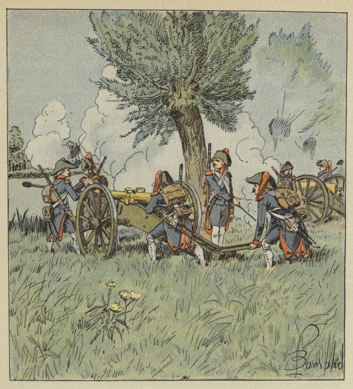 Kanonaden flyttede fra den ene bank til den anden af after Louis Charles Bombled