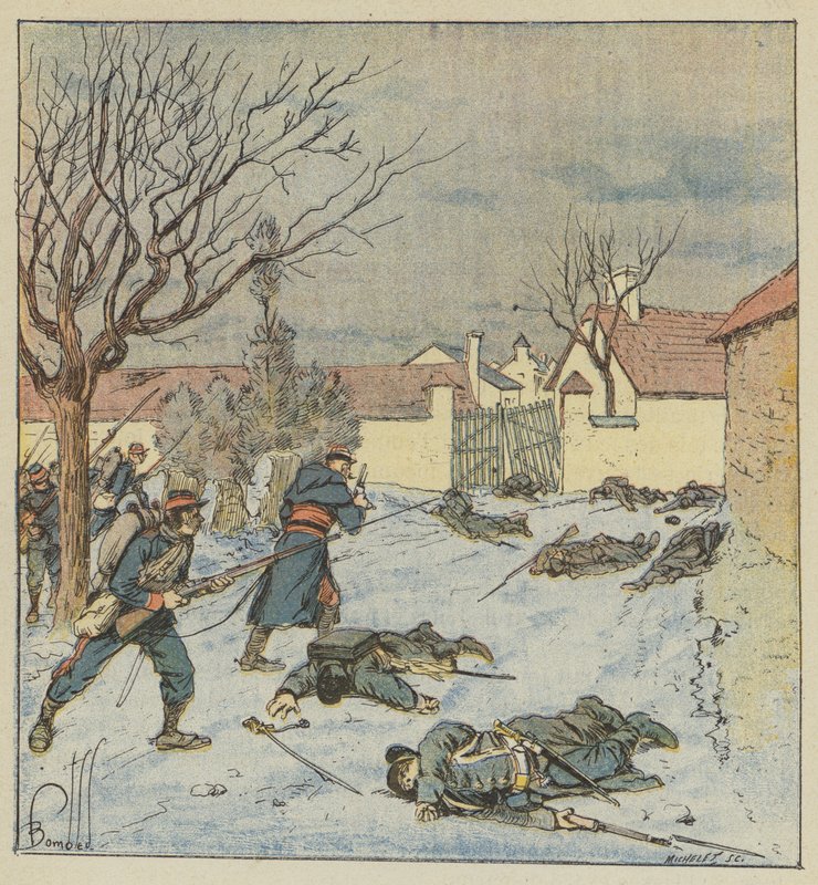 Peytavins division angreb Poupry af after Louis Charles Bombled