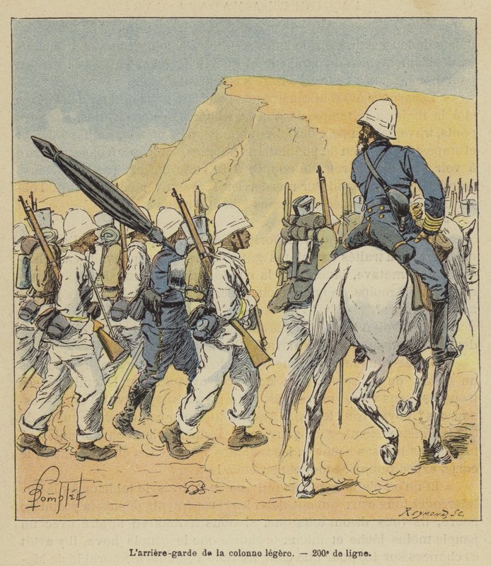 Bagvagten af ​​lyssøjlen, 200. i rækken af after Louis Charles Bombled