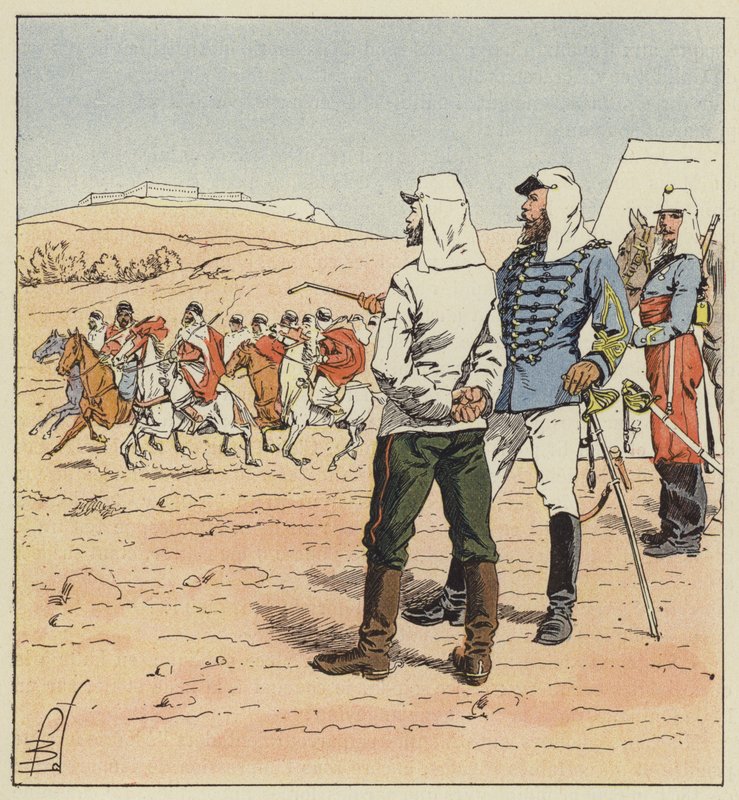 Kaptajn Kouropatkine i Algeriet af after Louis Charles Bombled
