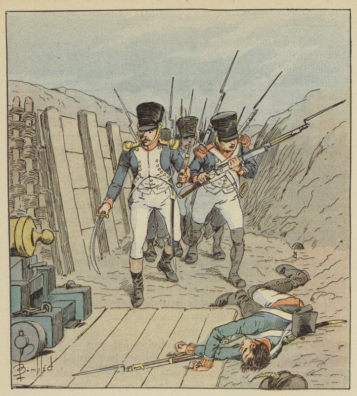 Kaptajn de Chambure, lederen af ​​dette berømte selskab osv. af after Louis Charles Bombled