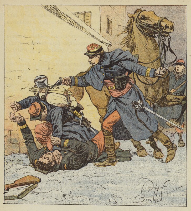 Oberst Choppin-Merey dræbte en soldat, der var disciplineløs af after Louis Charles Bombled