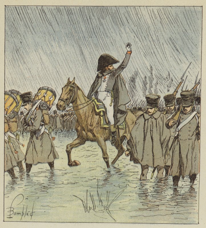 Overløbet overraskede tropperne i fuld operation af after Louis Charles Bombled