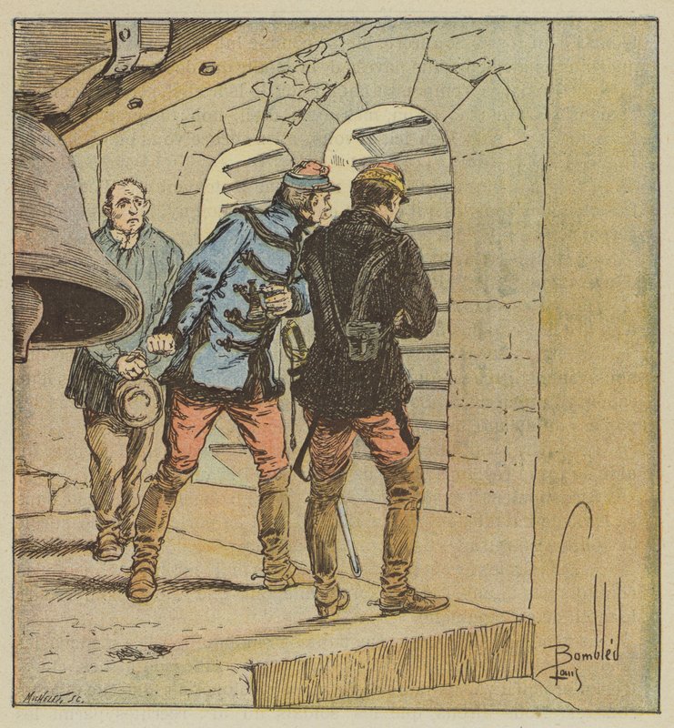 General Chanzy i klokketårnet i Terminiers af after Louis Charles Bombled
