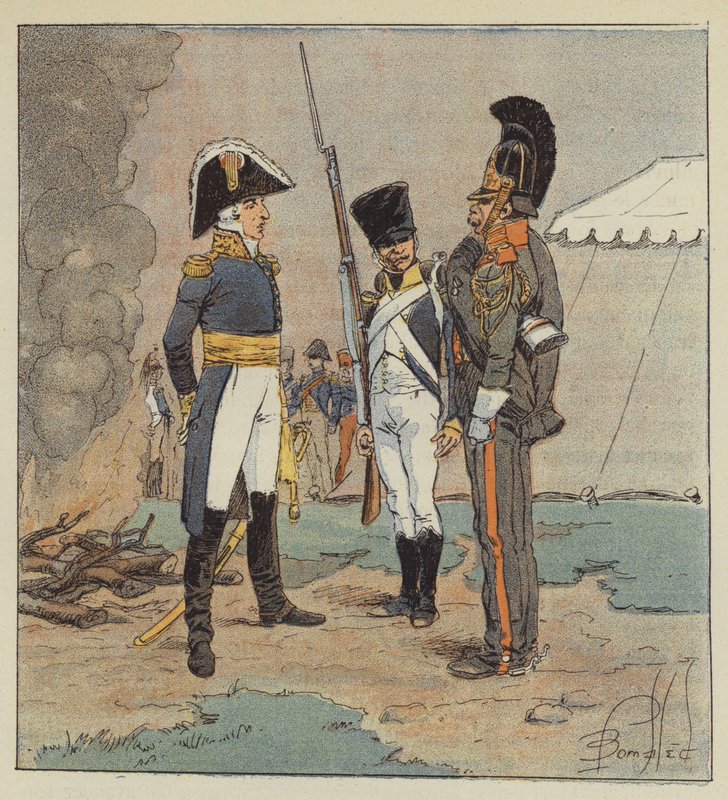Marskal Augereau, hertug af Castiglione af after Louis Charles Bombled
