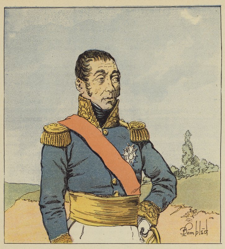 Marskal Grouchy af after Louis Charles Bombled