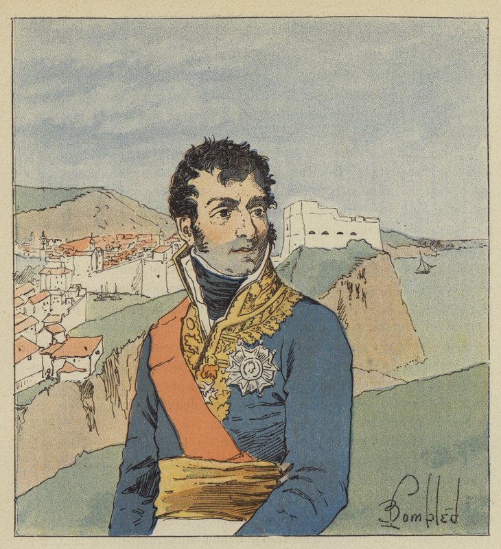 Le Marechal Marmont af after Louis Charles Bombled