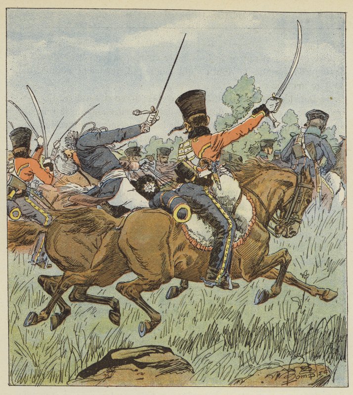 Prins Louis blev dræbt øjeblikke før slaget ved Iena af after Louis Charles Bombled