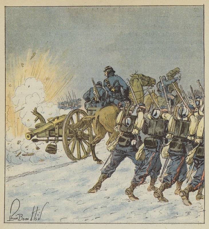 Vendéernes mobiler er under angreb af after Louis Charles Bombled